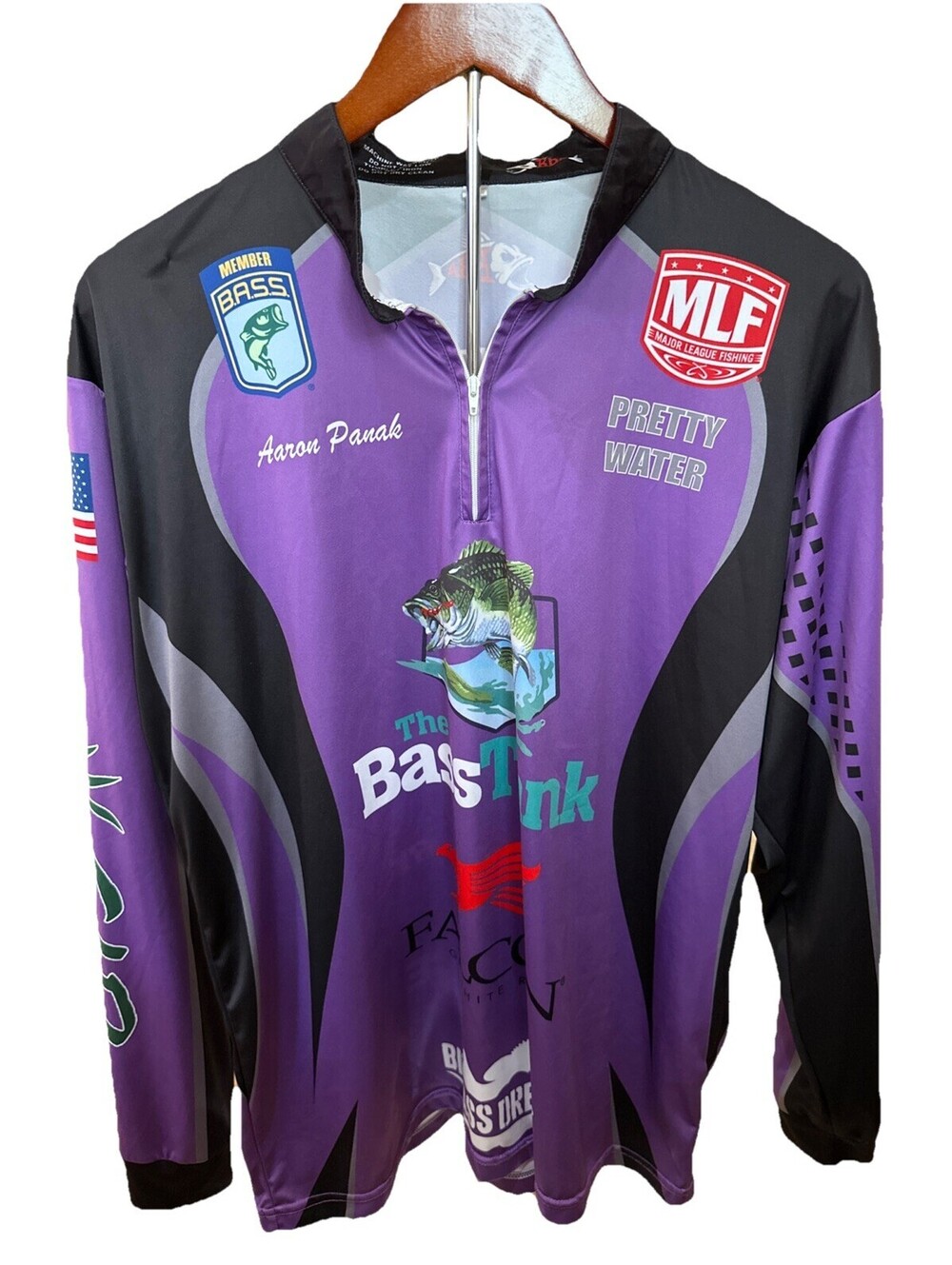 Major League Fishing Competitor Worn Competition Shirt Aaron Panak Size Small